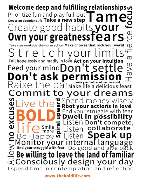 bold life manifesto